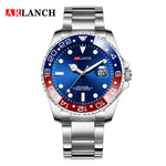 Relógio esportivo masculino de luxo Arlanch, aço inoxidável, comercial, à prova d'água, relógio de quartzo, moda masculina, luminoso.
